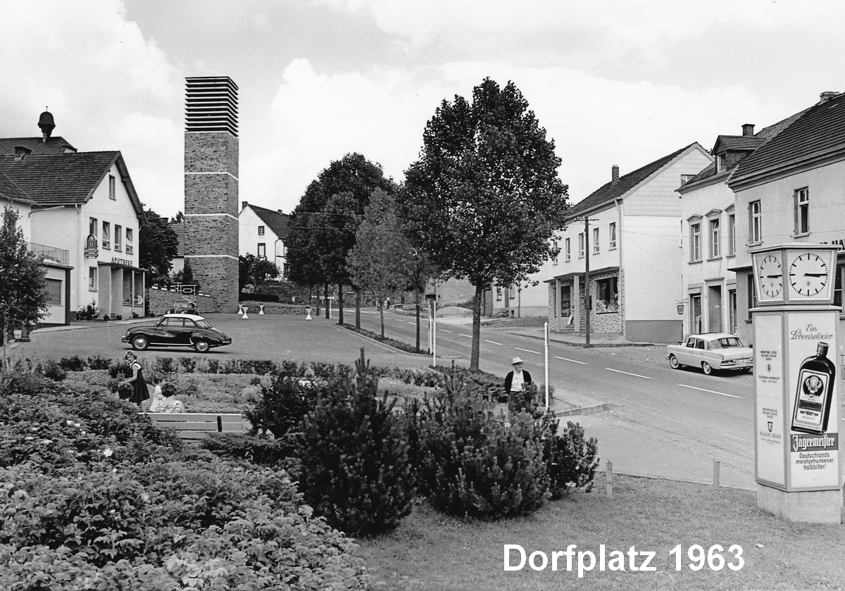 Dorfplatz Pronsfeld 1963