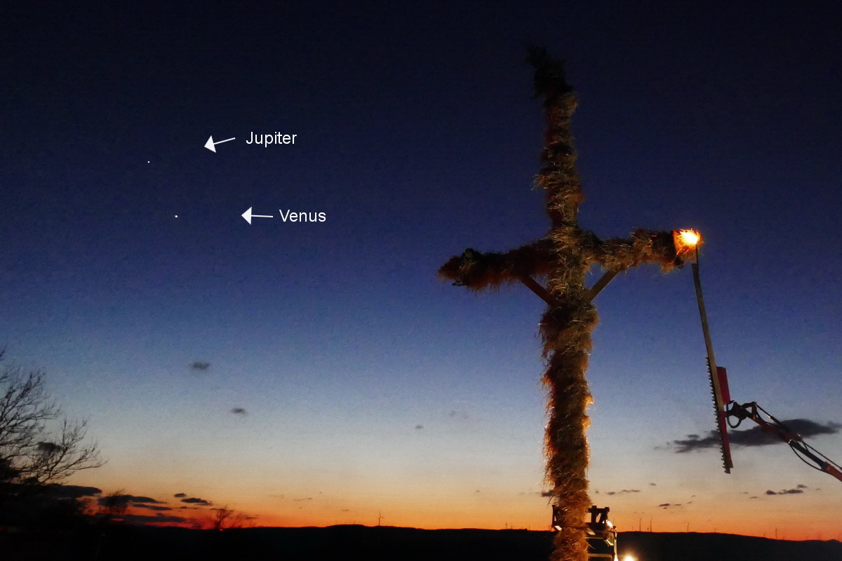 Planetenkonstellation Jupiter, Venus