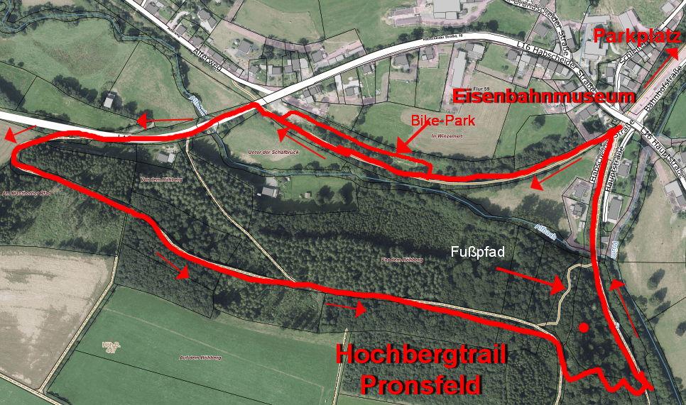 Grafik Hochbergtrail Pronsfeld