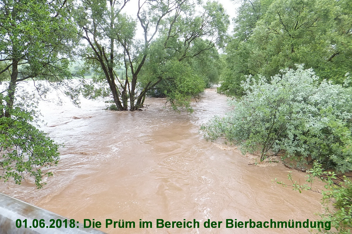 Überschwemmung Prüm und Bier 2018